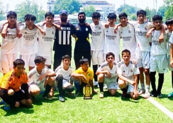 Unbeaten and Unstoppable: DPS Srinagar Lifts Inter-School Football Trophy