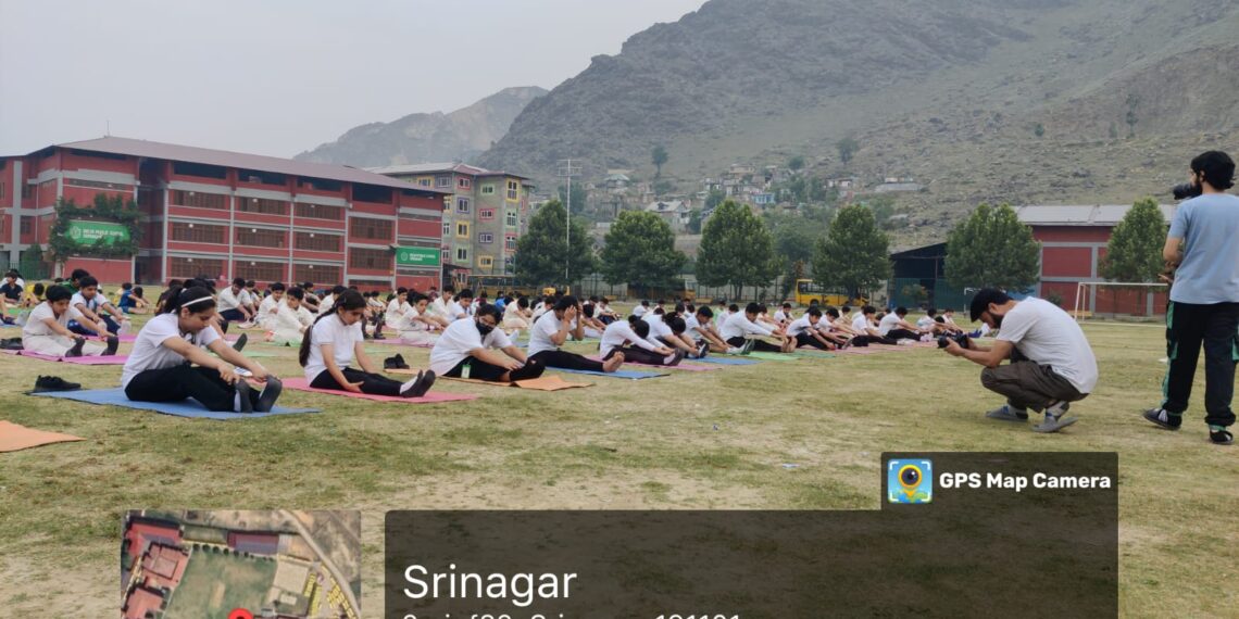 Delhi Public School Srinagar Celebrates International Yoga Day/ Yoga Sangam Event with Enthusiasm and Unity