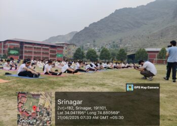 Delhi Public School Srinagar Celebrates International Yoga Day/ Yoga Sangam Event with Enthusiasm and Unity