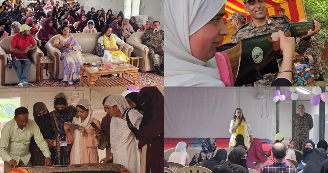 INDIAN ARMY CONDUCTED FIRST ANNUAL MEET OF FLAG WOMEN OF KUPWARA (FLWOK) GIRLS AT PATHAHIRRI VILLAGE OF KUPWARA.