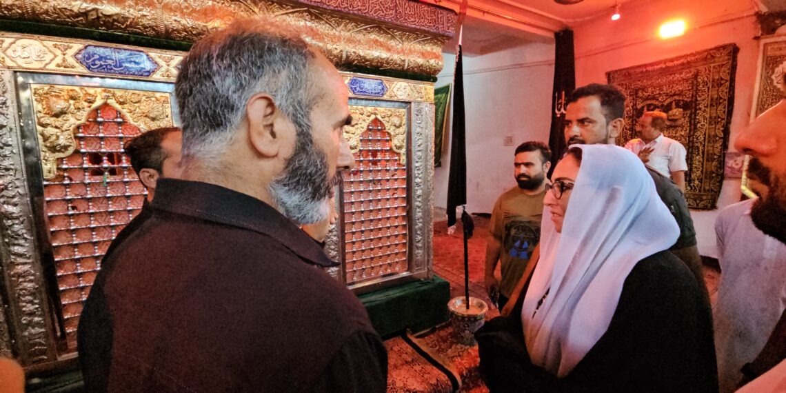 Dr Darakhshan Reviews Muharram Arrangements at Zadibal Imambara