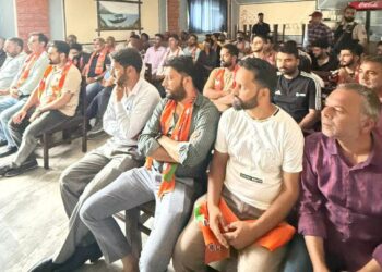 Prominent Leaders Join BJP at Lal Chowk Unit Meeting in Rajbagh