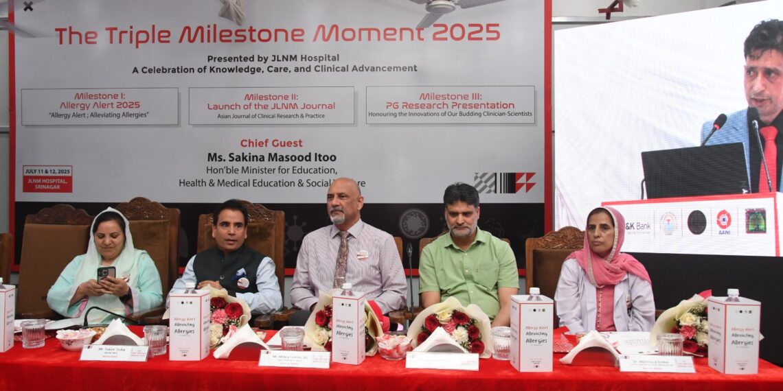 JLNM Hospital Setting New Benchmarks in Tertiary Care, Says Health Minister Sakina Itoo at Srinagar Conference