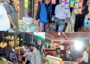 Market checking drives conducted in Keller and Barbugh areas of District Shopian.