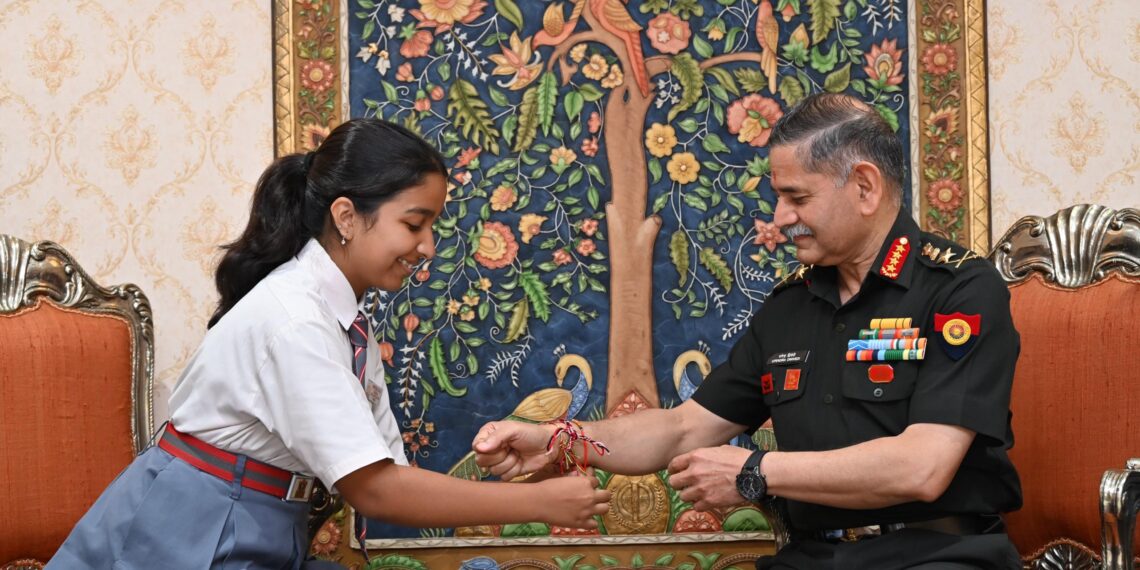  Children Tie Rakhi to Indian Army Chief: Sacred Bond of Protection and Trust