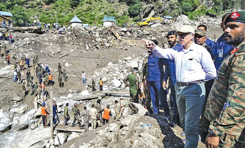 CM Omar Abdullah visits cloudburst-hit Chashoti village, announces relief, rehabilitation measures
