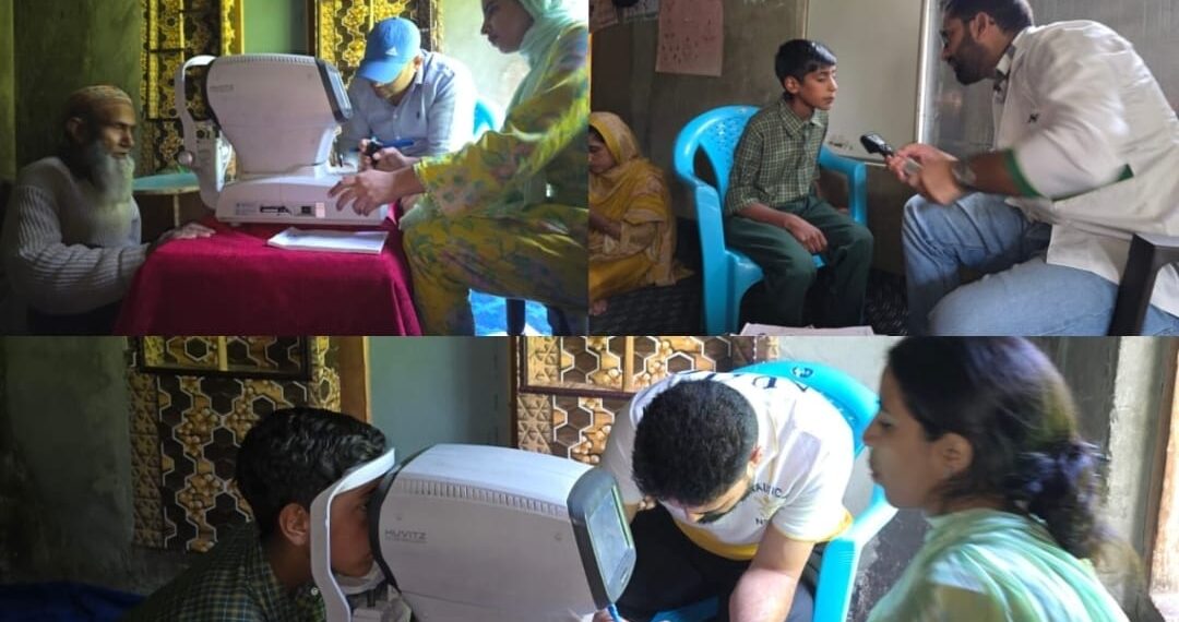 Free Eye Check-Up Camp Held In Rangiwari Tangmarg By Mooj Kasheer Welfare Trust In Collaboration With Sharp Sight Eye Hospital