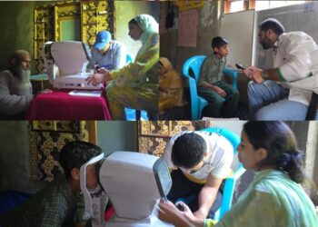 Free Eye Check-Up Camp Held In Rangiwari Tangmarg By Mooj Kasheer Welfare Trust In Collaboration With Sharp Sight Eye Hospital
