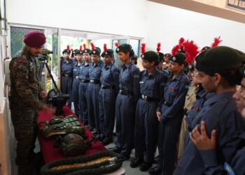 NCC Cadets of 1 J&K Air Sqn NCC Visit Air Force Station, Udhampur