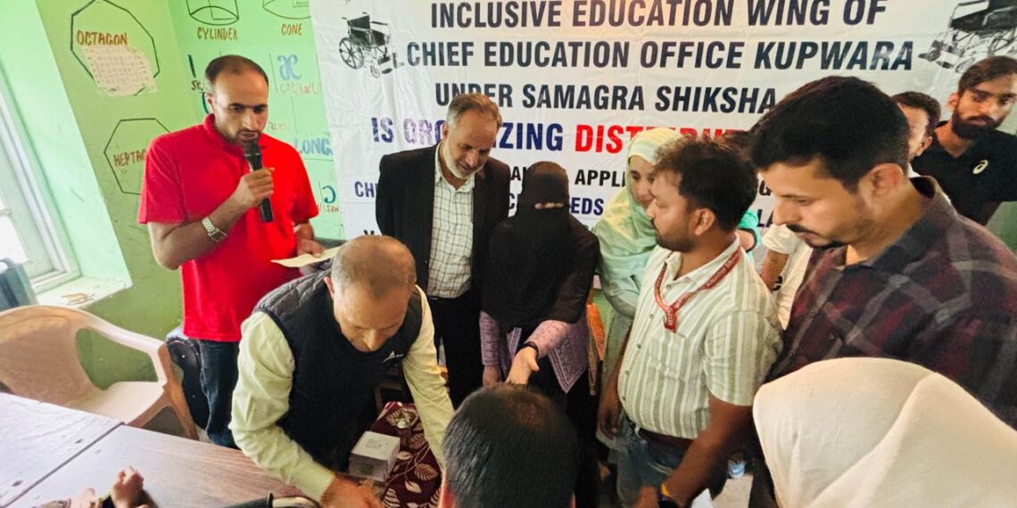 Special Distribution Camp at Boys High  School Tangdar, Assistive Devices Provided to Children with Disabilities