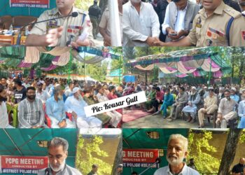 SSP Kulgam Strengthens Police-Public Ties at Qazigund PCPG Meeting