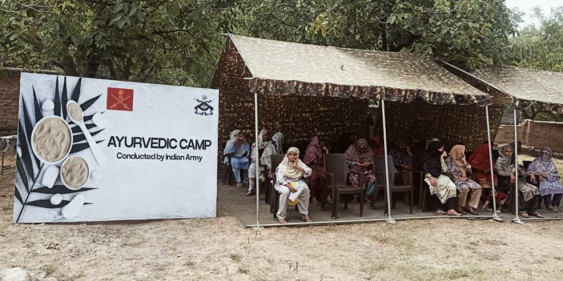 Chinar Corps Hosts Ayurveda Medical Camp, Extending Holistic Care to Keegam Villagers