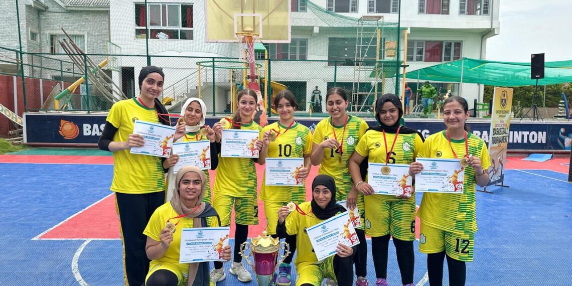 DPS Srinagar Girls Crowned Champions at Inter-School Basketball Tournament