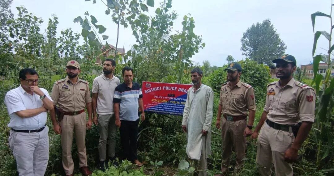 Property of Bijbehara Terrorist Attached Under Law, Confirms Anantnag Police