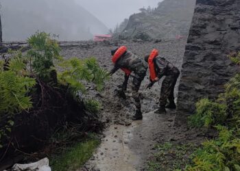 INDIAN ARMY CONDUCTS SWIFT RESCUE OPERATIONS AFTER LANDSLIDE NEAR DHARALI, UTTARAKHAND