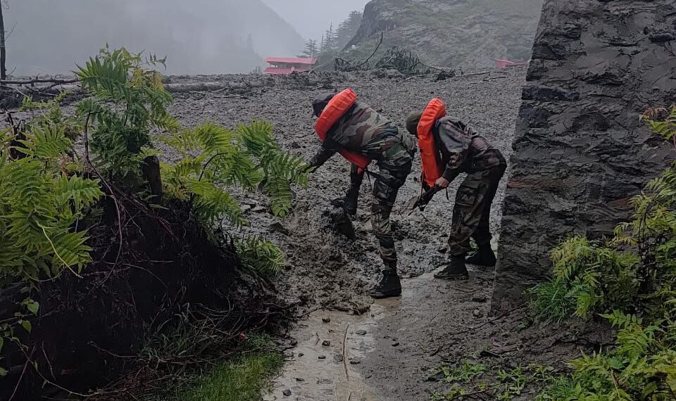 INDIAN ARMY CONDUCTS SWIFT RESCUE OPERATIONS AFTER LANDSLIDE NEAR DHARALI, UTTARAKHAND