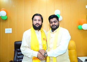 SBSP State President Vivek Bali Discusses Youth Issues with Dr. Arvind Rajbhar