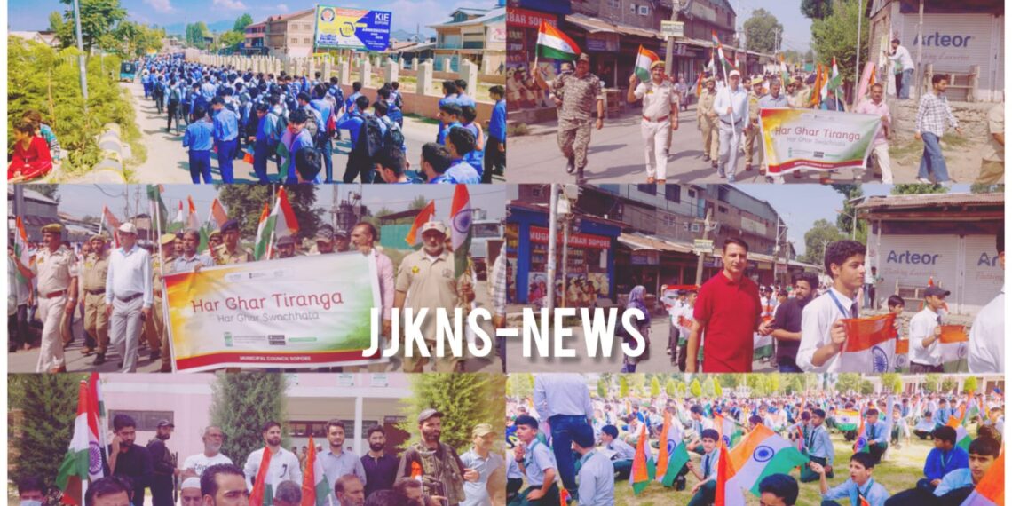 Sopore Resonates with Patriotism as Tiranga Rally Marks Independence Celebrations