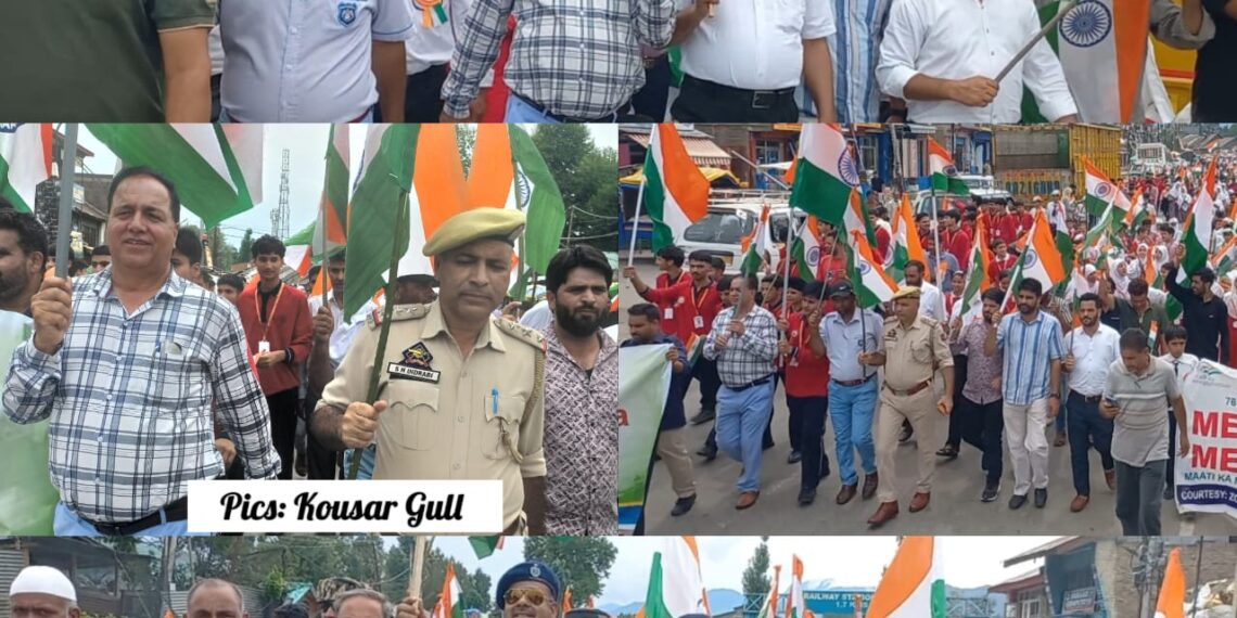 Patriotic Spirit Soars as Qazigund Hosts Grand Tricolor Rally
