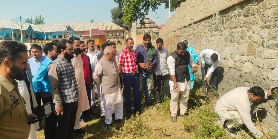 BJP Launches Plantation Drive in Bandipora Under Seva Pakhwada