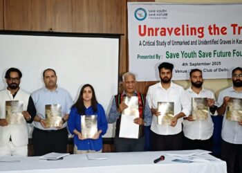 Save Youth Save Future Foundation Releases Groundbreaking Research Report on Unmarked and Unidentified Graves in Kashmir Valley