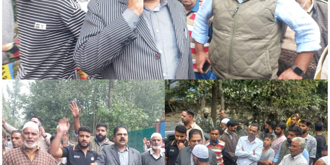 Amin Bhat Tours Flood-Hit Devsar, Calls for Urgent Relief Measures