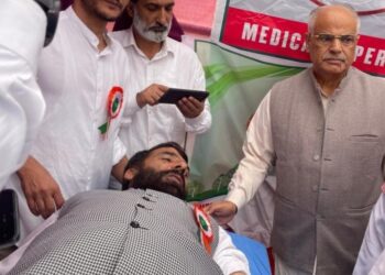 BJP organizes blood donation and medical camp at Kupwara under Seva Pakhwada