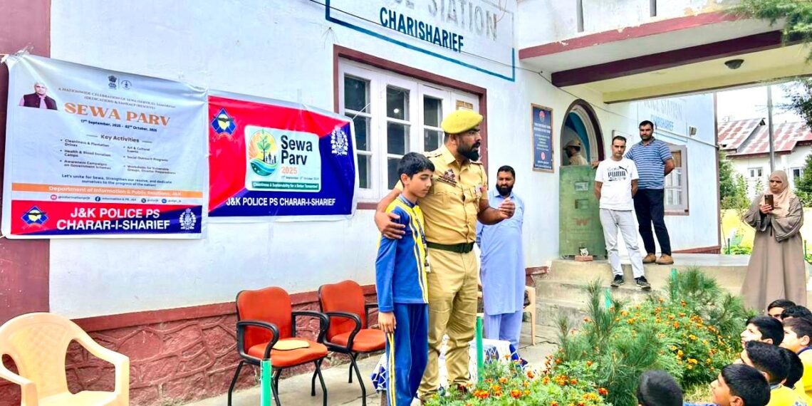 Budgam Police Organizes Awareness Camp for Students under “Seva Parv” at PS Charar-e-Sharief