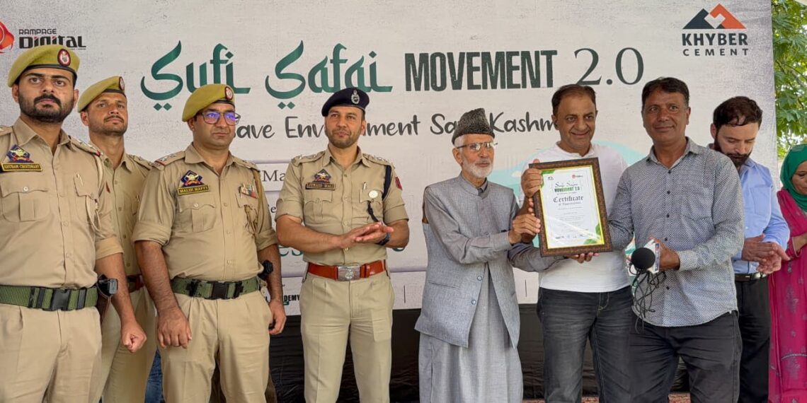 Khyber Cement Sufi Safai Movement 2.0; Historic Mega Cleanliness Drive Held at Shehr-e-Khaas, Maharaj Gunj,Srinagar