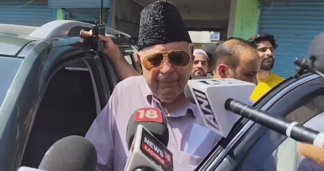 LG Must Ensure Peace, Speaker Alone Can Call Special Assembly: Dr Farooq Abdullah: