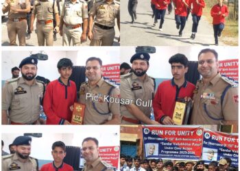 Kulgam Police Hosts ‘Run for Unity’ to Honour Sardar Patel in Qazigund