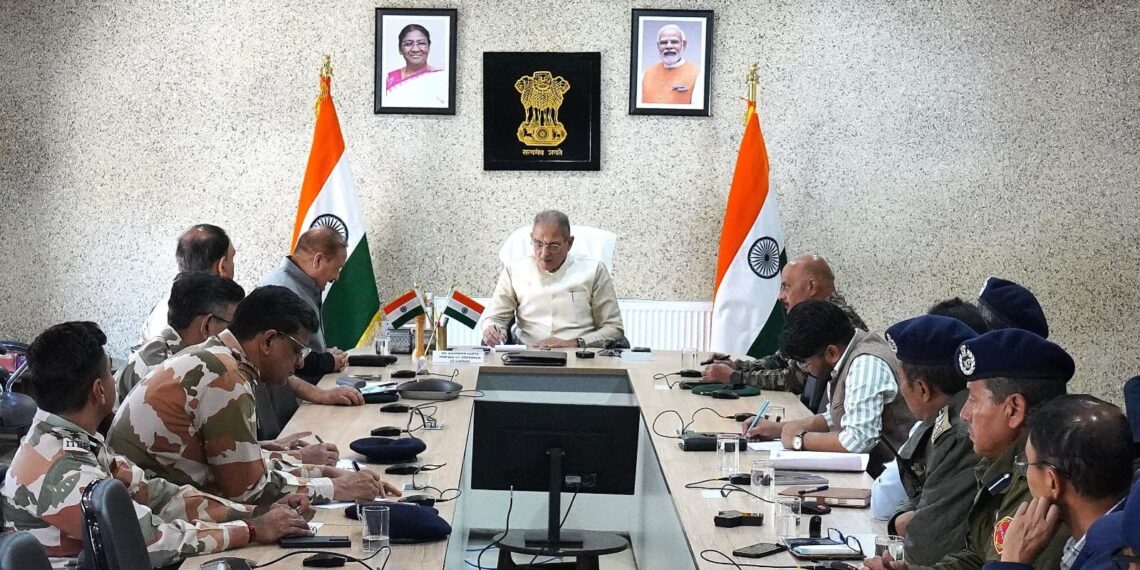 LG Ladakh Calls for Vigilance, United Efforts to safeguard Ladakh’s Security; Chairs high-level security review in Ladakh