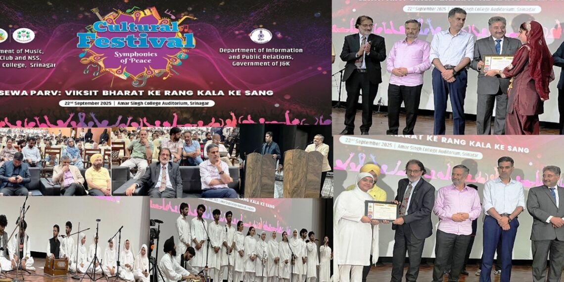 ‘Symphonies of Peace’ Cultural Fest Showcases Youth Talent in Srinagar