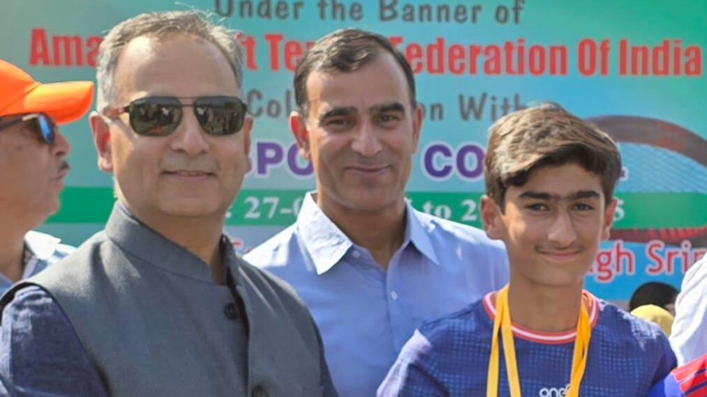 Muhammad Qais Claims Double Title at J&K Soft Tennis Championship