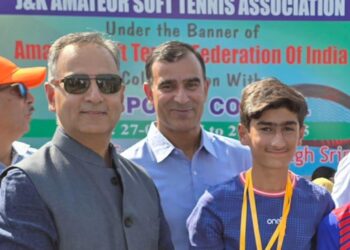 Muhammad Qais Claims Double Title at J&K Soft Tennis Championship