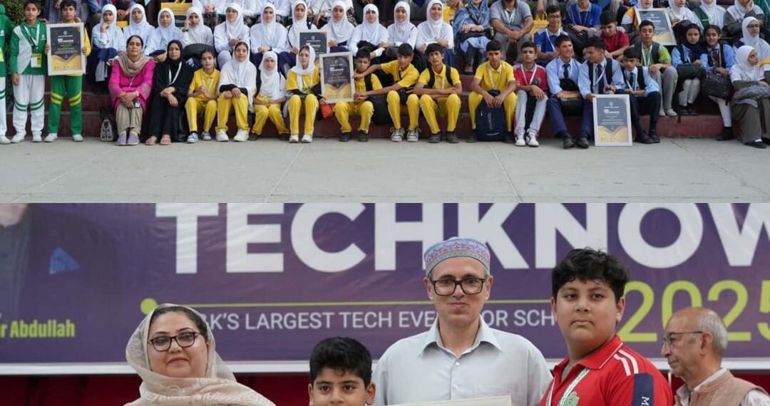 CM Omar Abdullah Lauds Innovation at TechKnow 2025, DPS Srinagar