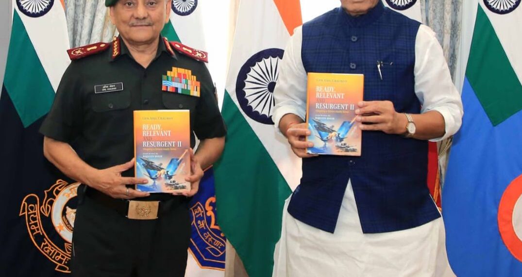 Raksha Mantri Launches Book ‘Visionary Book Ready, Relevant and Resurgent II’