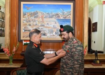 Army Chief Felicitates Lt Col (Hony) Mohanlal for Upholding Spirit of Service and Nationhood
