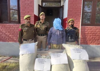Police Seize Large Quantity of Narcotics from Tubji Frisal Kulgam