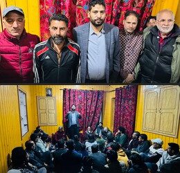 Massive Public Response as Er. Aijaz Hussain Campaigns for Aga Syed Mohsin in Bemina