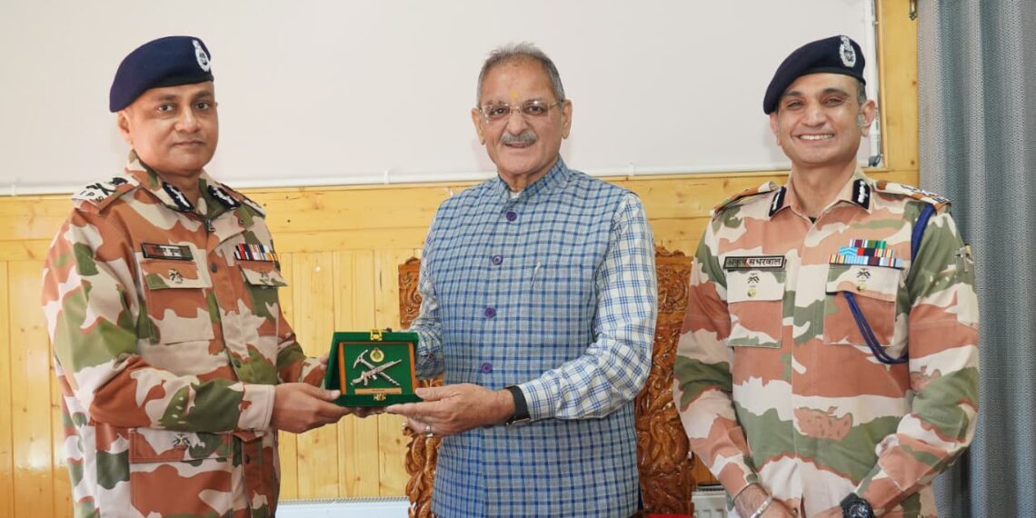 ITBP DG Briefs Ladakh LG on Border Security and Troop Welfare
