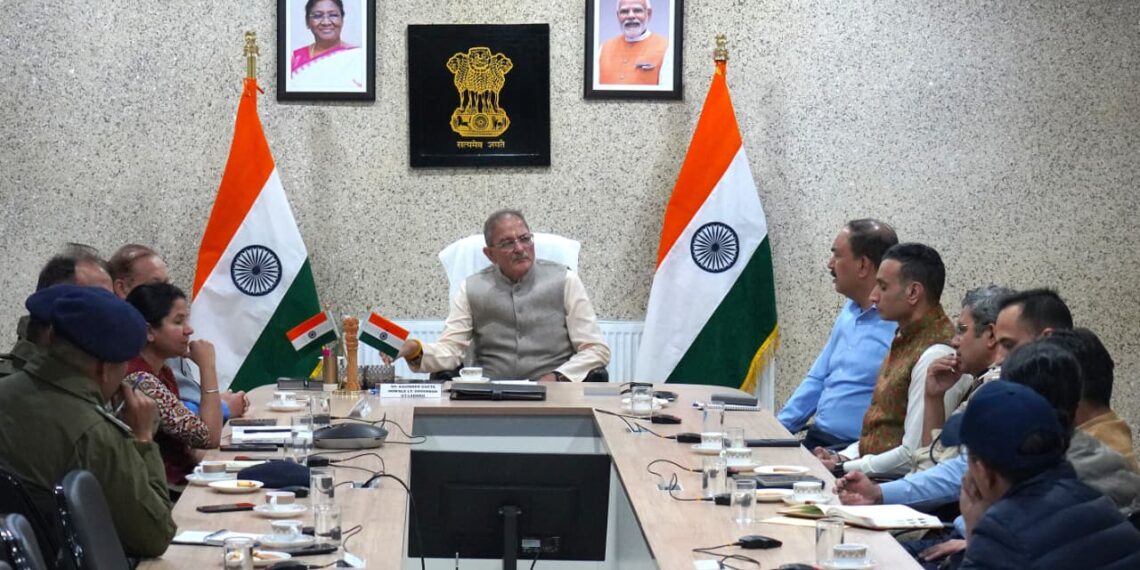 LG Kavinder Gupta Reviews Law & Order in Ladakh