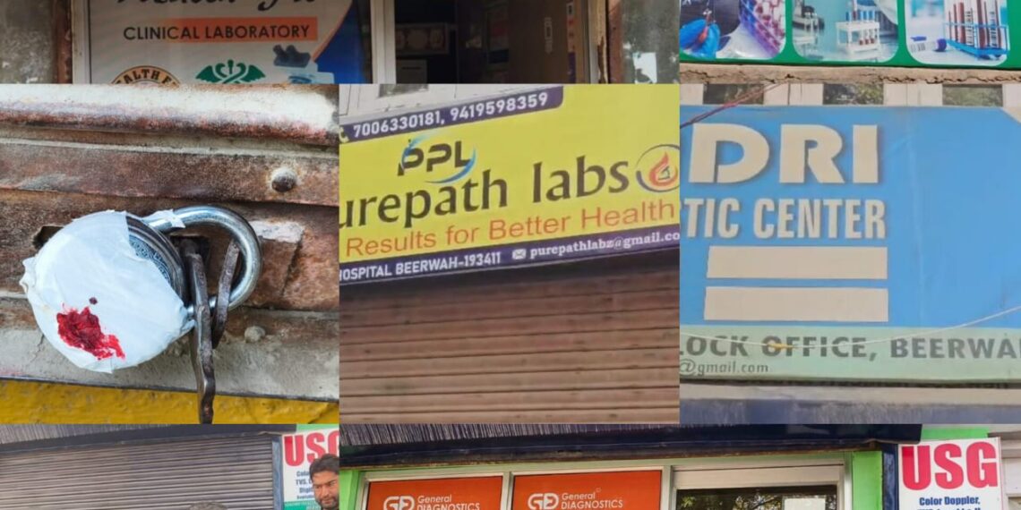 Budgam Health Department Shuts Down Six Illegal Diagnostic Labs in Khag, Beerwah