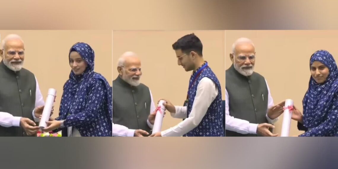 Three Kashmir Students Felicitated by PM Modi for Topping AITT 2025