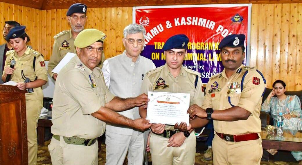 J&K Police Trains Officers on New Criminal Laws in Srinagar