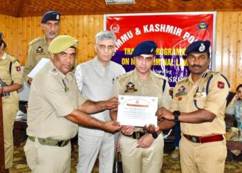 J&K Police Trains Officers on New Criminal Laws in Srinagar