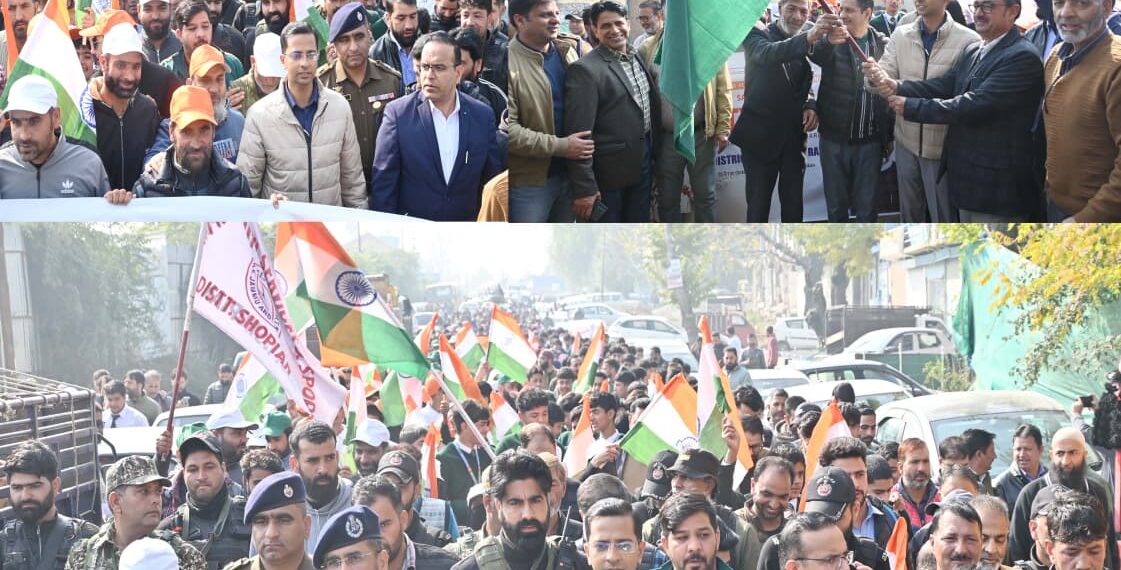 Thousands Participate in National Unity Day Padyatra in Shopian