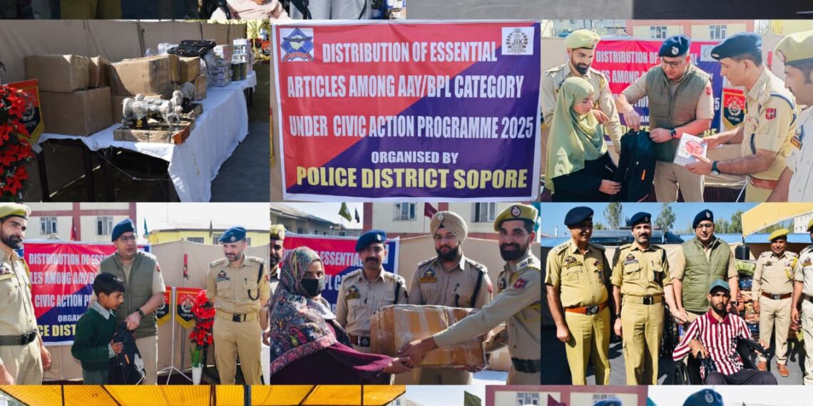 Sopore Police Distributes Winter Essentials to Families, Reinforcing Community Bonds