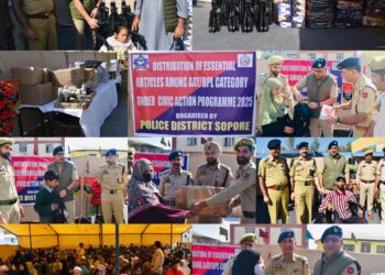 Sopore Police Distributes Winter Essentials to Families, Reinforcing Community Bonds