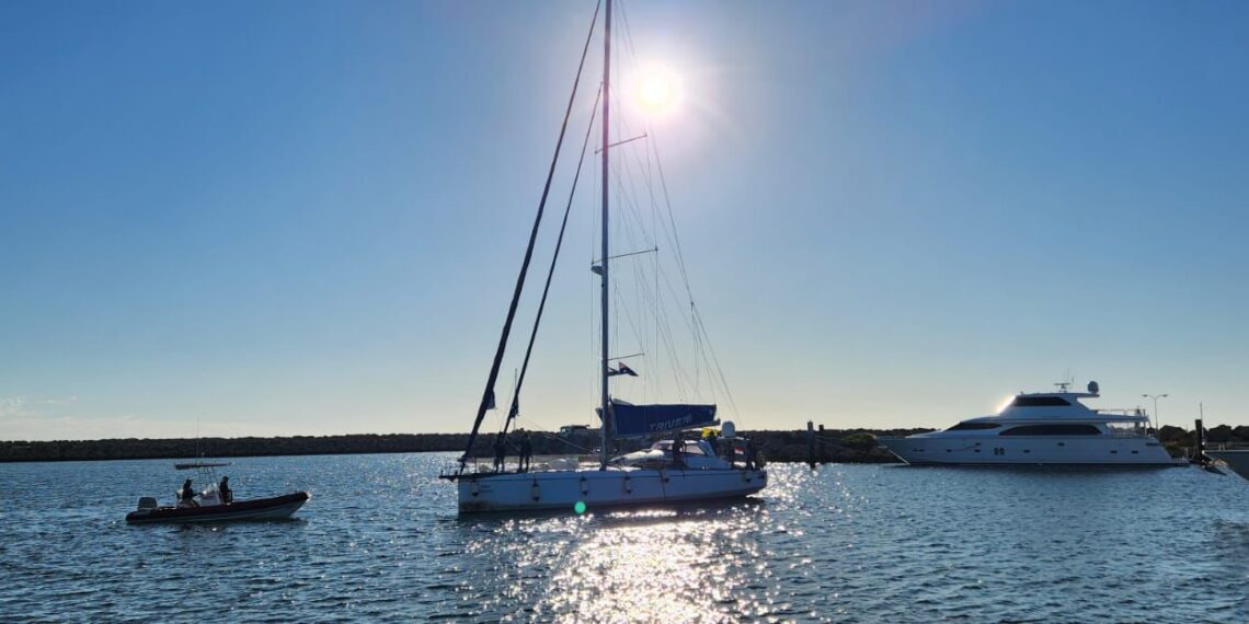 IASV Triveni Anchors in Australia on Historic All-Women Naval Voyage